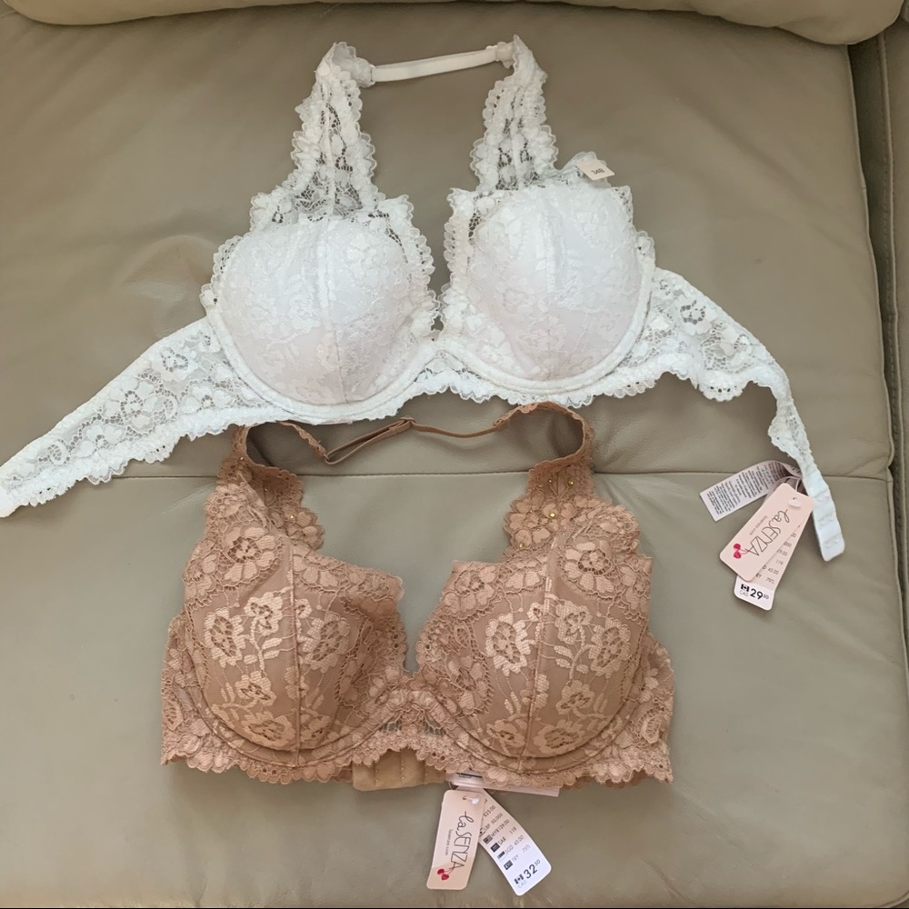 BNWT La Senza Lace Halter Bras B34